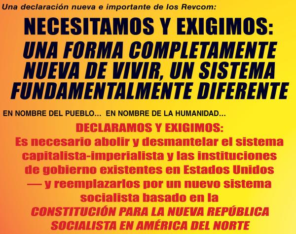 We Need and We Demand Declaration (Spanish)