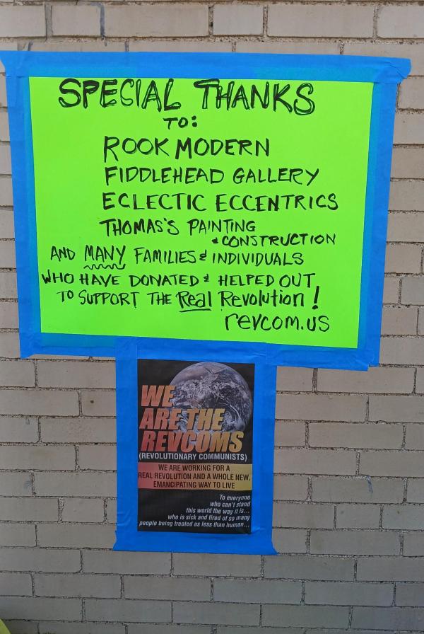 Cleveland poster thanking donors to fundraising