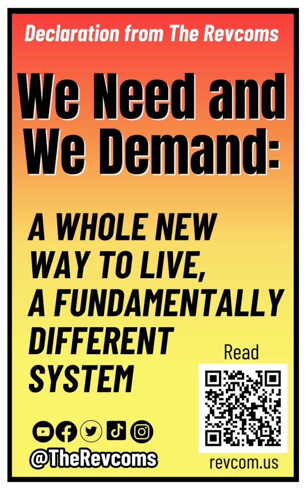WE NEED AND WE DEMAND: A Whole New Way to Live, A Fundamentally Different System