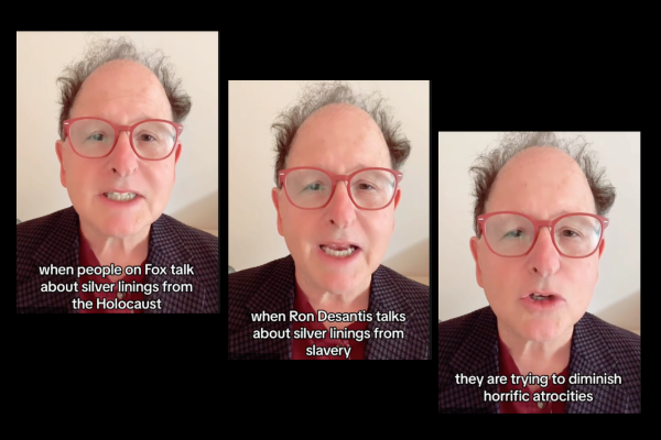 Stuart Rojstaczer, on TikTok, refutes claims by both Ron DeSantis and Fox News about slavery and the Holocaust.