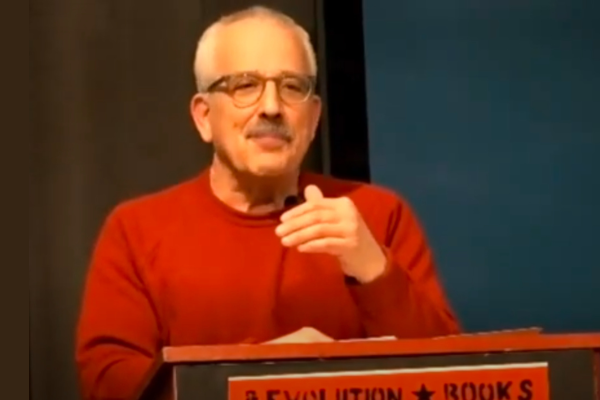 Raymond Lotta at Revolution Books in New York.