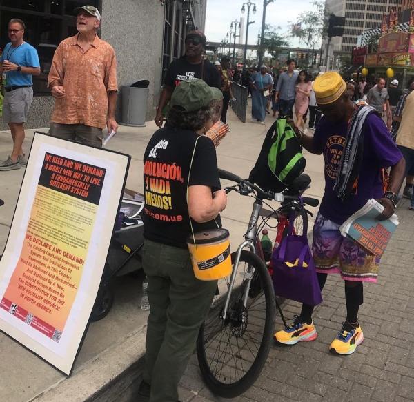 Saturating at the Detroit Jazz Festival.