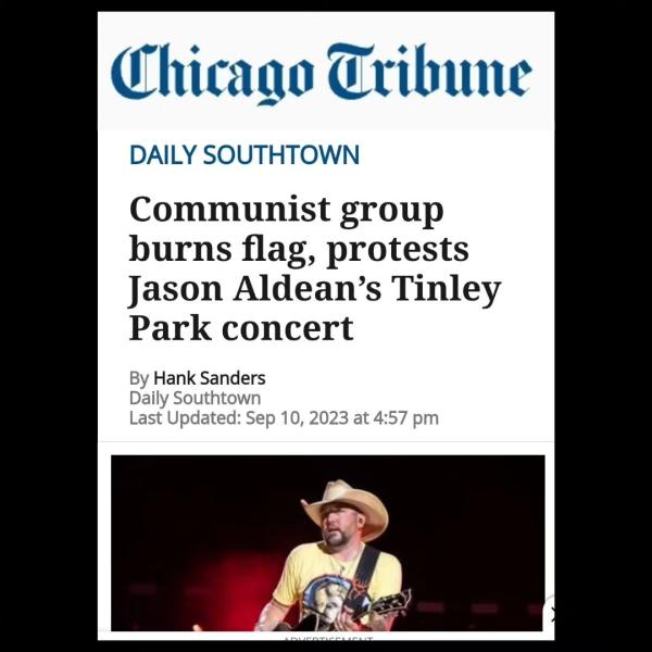 Chicago Tribune headline about RevComs at Aldean