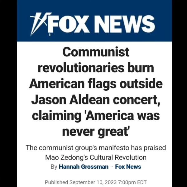 Fox News headline about RevComs at Aldean