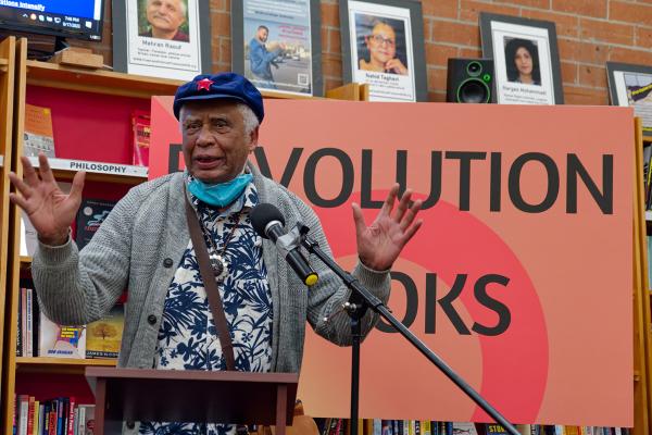 Tolbert Small - people's doctor to the Black Panthers prefaces his reading by saying "the purpose of good people is to make bad people uncomfortable."