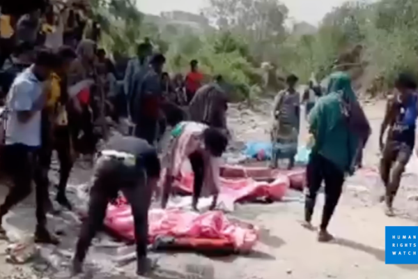 Screengrab from Human Rights Watch video