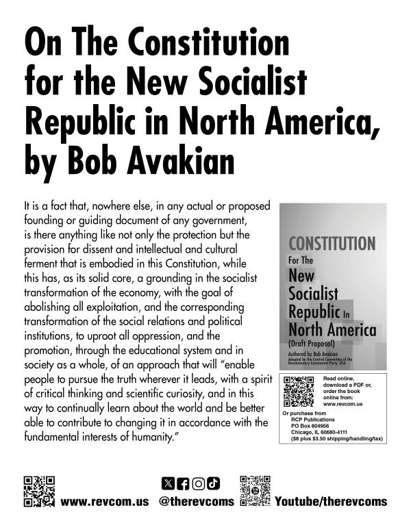 leaflet The Constitution for the New Socialist Republic in North America