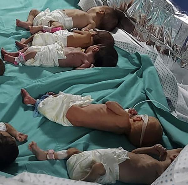 Premature babies in Shifa Hospital in Gaza City, November 12, 2023