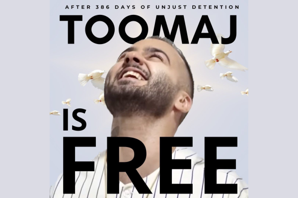 On November 18 rebel rapper in Iran, Toomaj Salehi, was free on bail after 386 days of detention, including 252 days in solitary confinement under horrific conditions of torture and isolation.