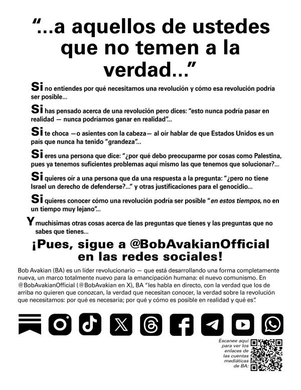leaflet 838 BA on social media spanish