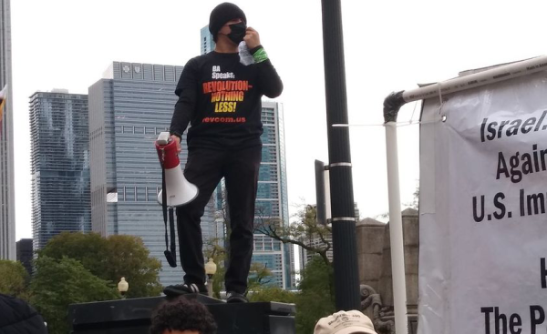 20240125 Paul Street Report Part 1-Chicago Revcoms protest Gaza