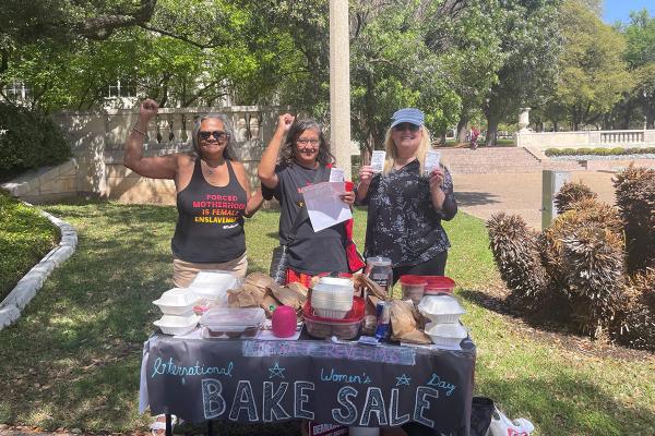 Austin, Texas: IWD bake sale raised nearly $200 for revolution.