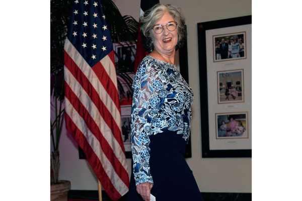 Writer Barbara Kingsolver attended the White House state dinner honoring the latest U.S. puppet in Africa, President William Ruto of Kenya, May 23, 2024.