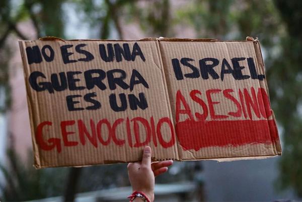 Mexico City protest against genocide in Palestine, May 28, 2024.