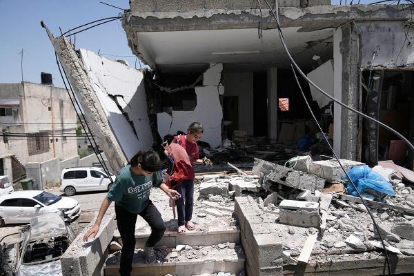 Palestinian home destroyed in a raid by Israeli forces near the West Bank city of Jenin, June 12, 2024.