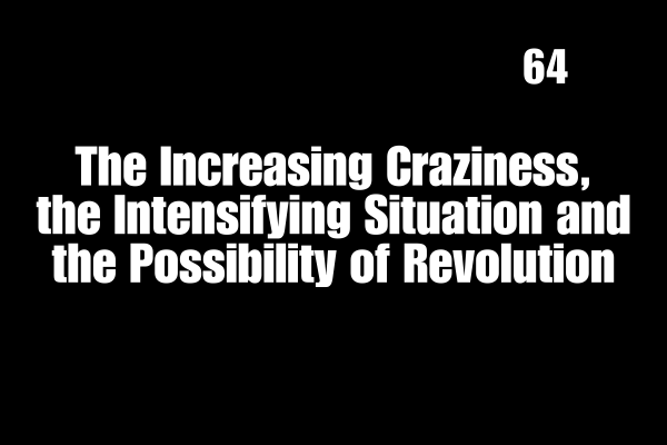 The Increasing Craziness, the Intensifying Situation and the Possibility of Revolution