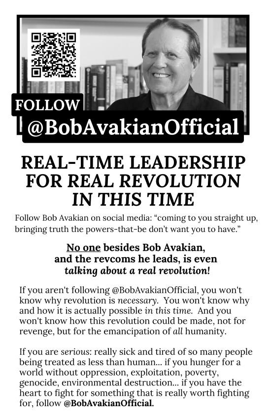 Follow @BobAvakianOfficial