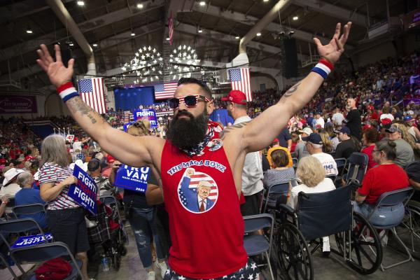 MAGA forces at Trump rally in Pennsylvania, August 30, 2024.