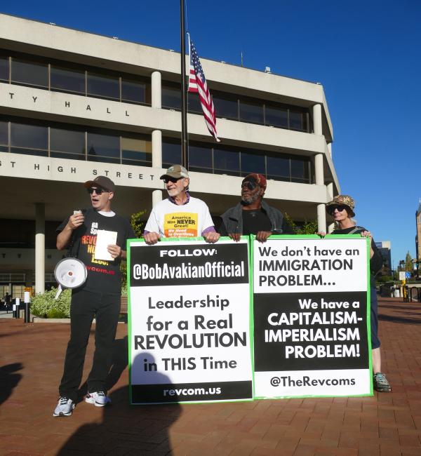 Taking Bob Avakian out in Springfield, revcoms agitate