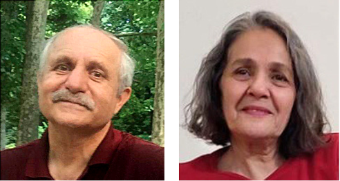 Iran political prisoners: L-R Mehran Raoof, Nahid Taghavi. 