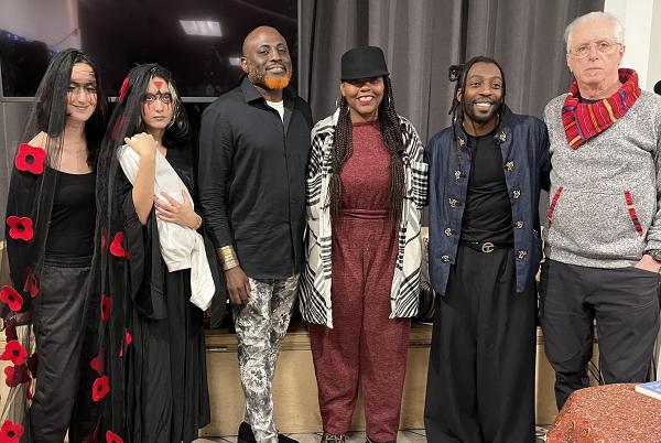 Performers at the NYC Revolution Books benefit party, December 15, 2024.