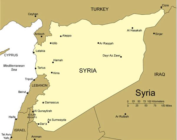 Map of Syria