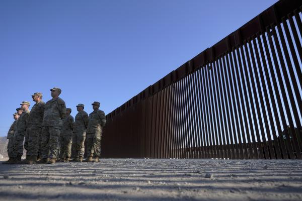 National Guard at U.S.-Mexico border, December 2024.