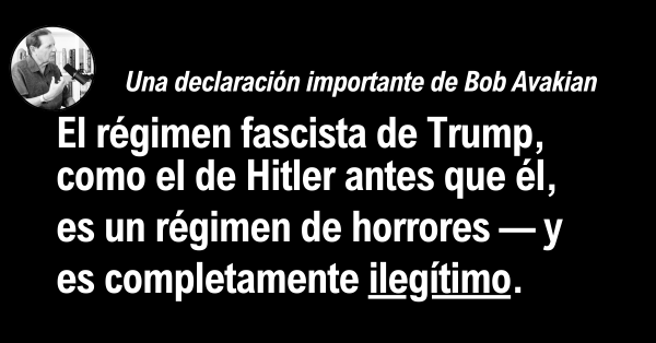 El régimen fascista de Trump...