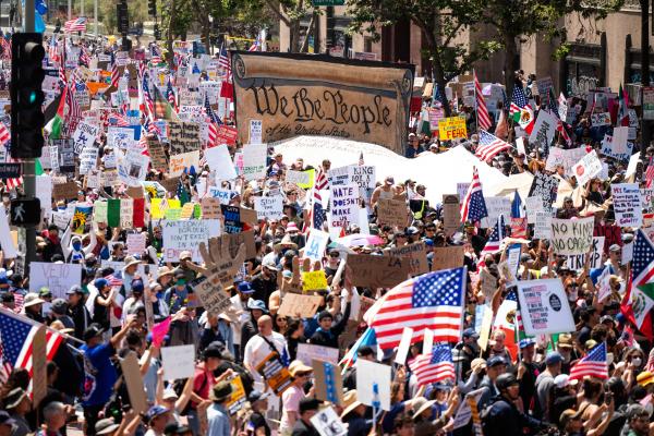 No Kings protest in Los Angeles