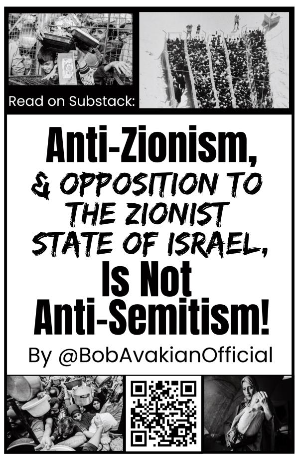 Anti-Zionism Is Not Anti-Semitism