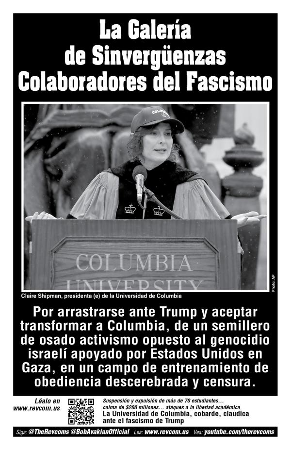 Cartel: La galería de Sinvergüenzas Colaboradores del fascismo