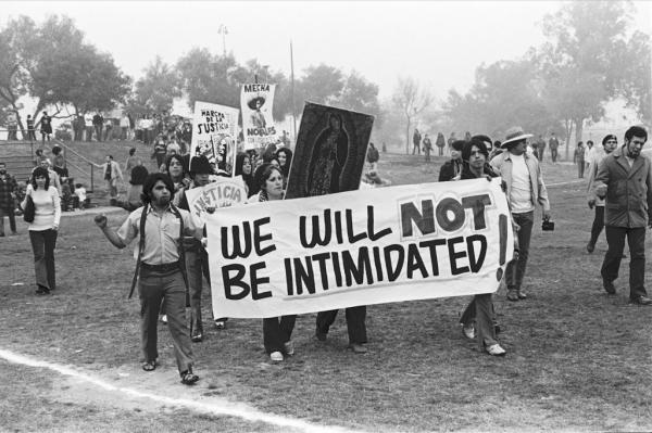 Chicano Moratorium rally, August 1970.