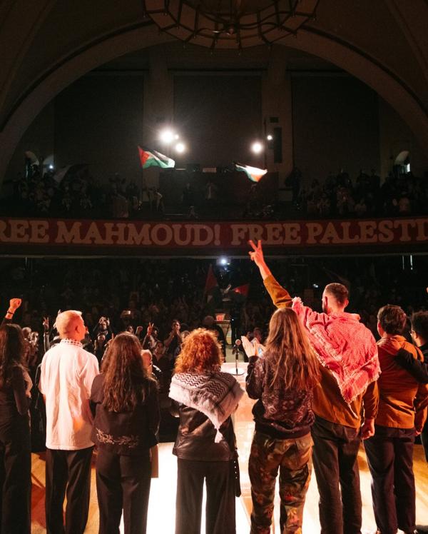 Program for Mahmoud Khalil at The People's Forum, March 22, 2025.