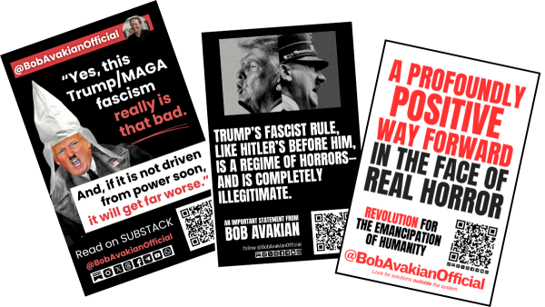 3 posters for @BobAvakianOfficial