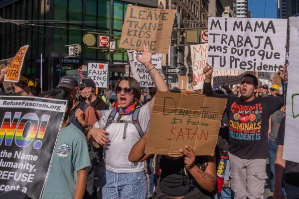San Francisco No Kings protest.