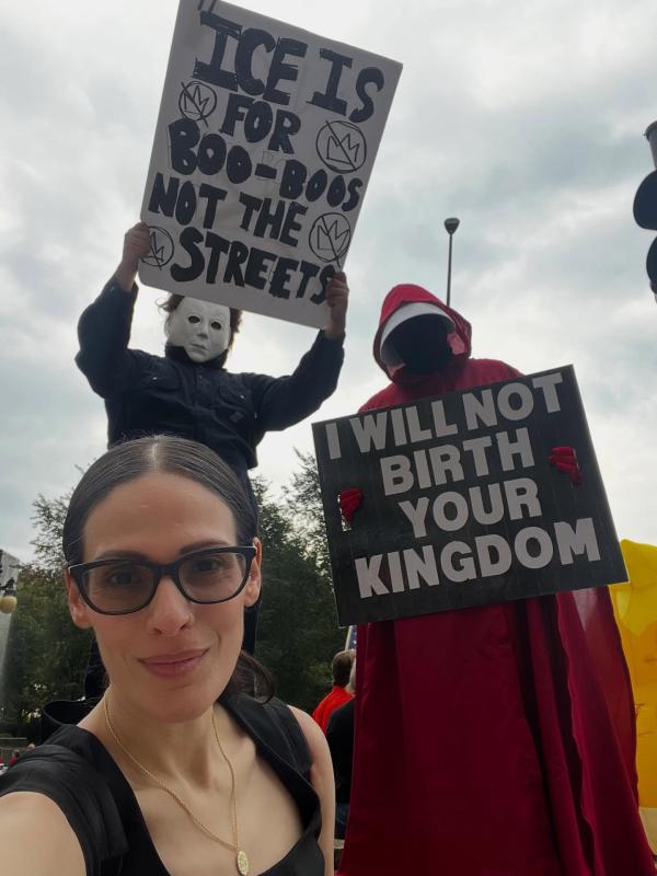 Chicago No Kings protest.