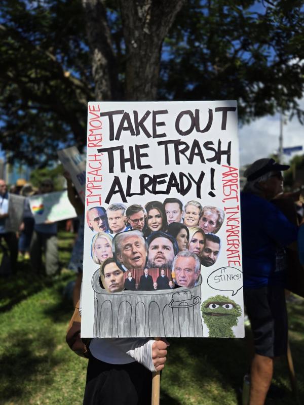 sign take out the trash Honolulu RF 10-18