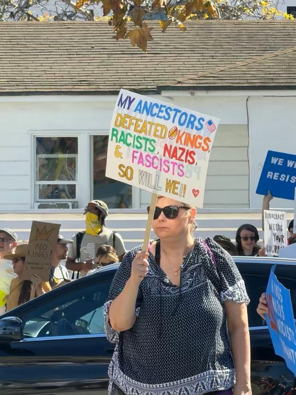 No Kings Protest in Venice, California