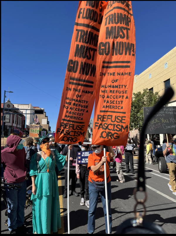 Albuquerque, New Mexico, thousands on No Kings Day, October 18, 2025.