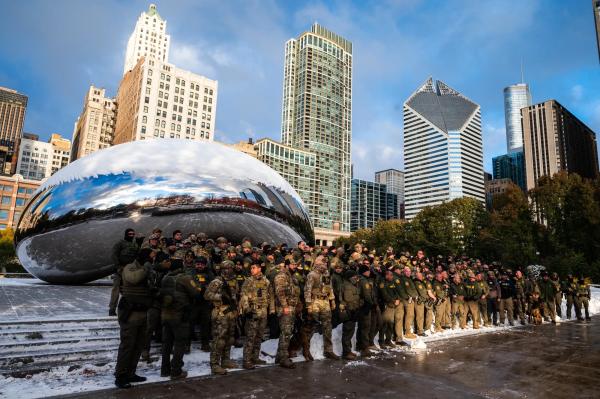 Border Patrol at Chicago's The Bean
