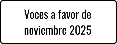Voces a favor de noviembre 2025