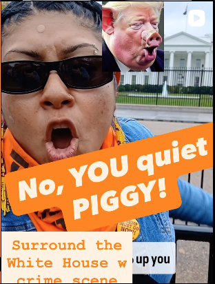 You shut up piggy!