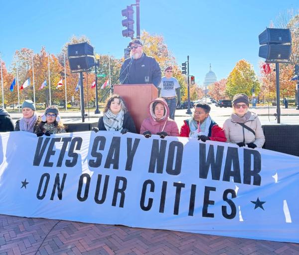 Veterans Day "Vets Say No War"  Rally at Union Station, Washington DC