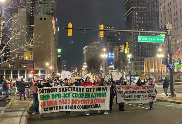 Detroit - Protesting the murder of Renee Nicole Good by ICE, January 7, 2026