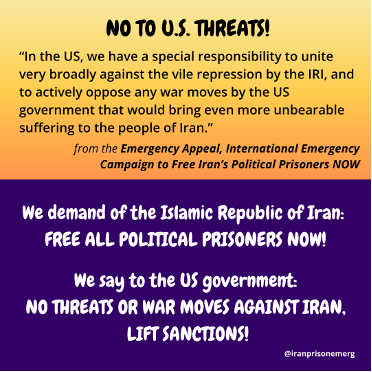 Poster: No To U.S. Threats, January 2026.