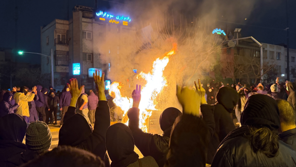 Anti-government protest in Tehran, Iran, January 9, 2026.