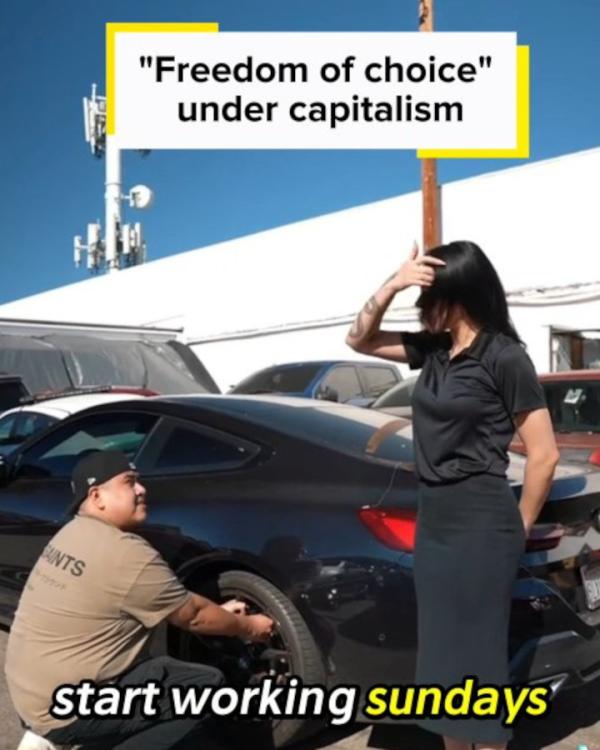 Freedom of choice under capitalism