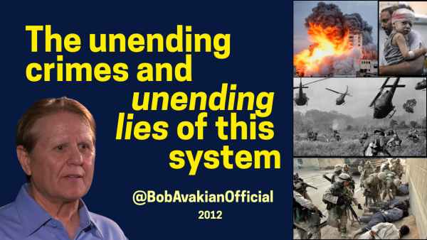Bob Avakian: The unending crimes and unending lies of this system