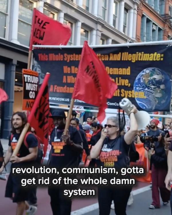 Revcom Corps For The Emancipation Of Humanity marching on Mayday 2026
