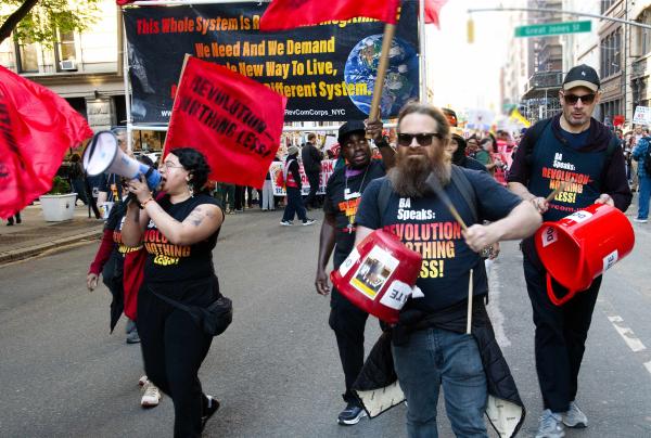 Revcom Corps marches on May Day 2026, New York City.